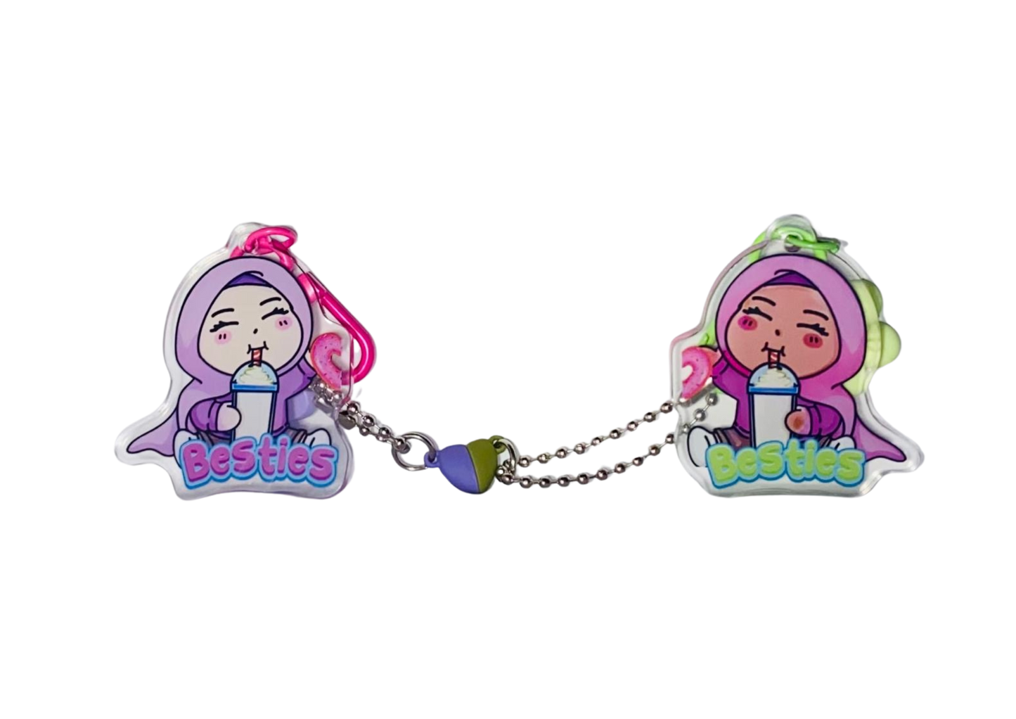 Light-Dark Besties Hijubble keychain (Pair)