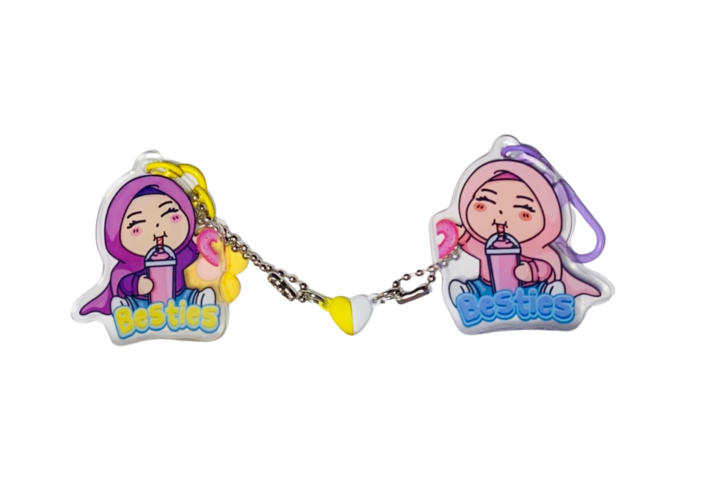 Medium-Medium Besties Hijubble Keychain (Pair)
