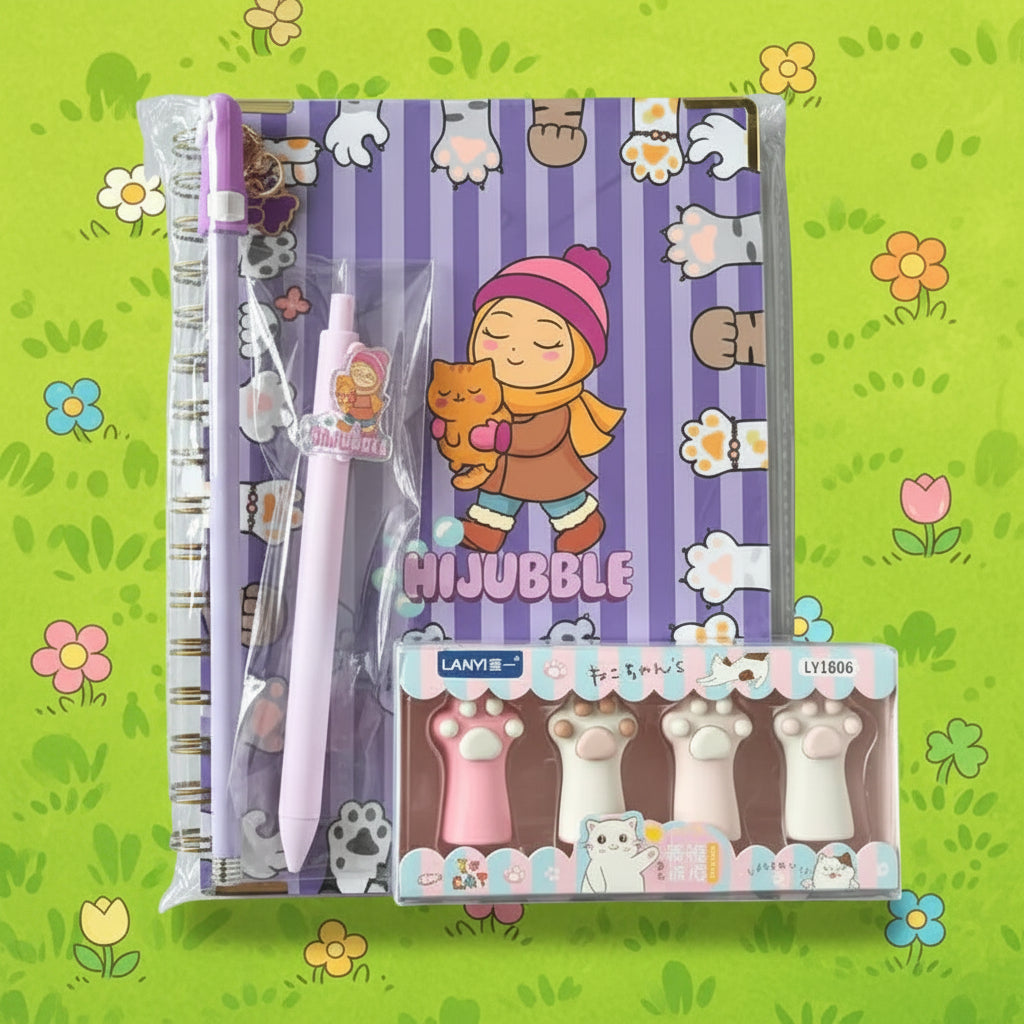 Stationary set-Hijubble with a Cat