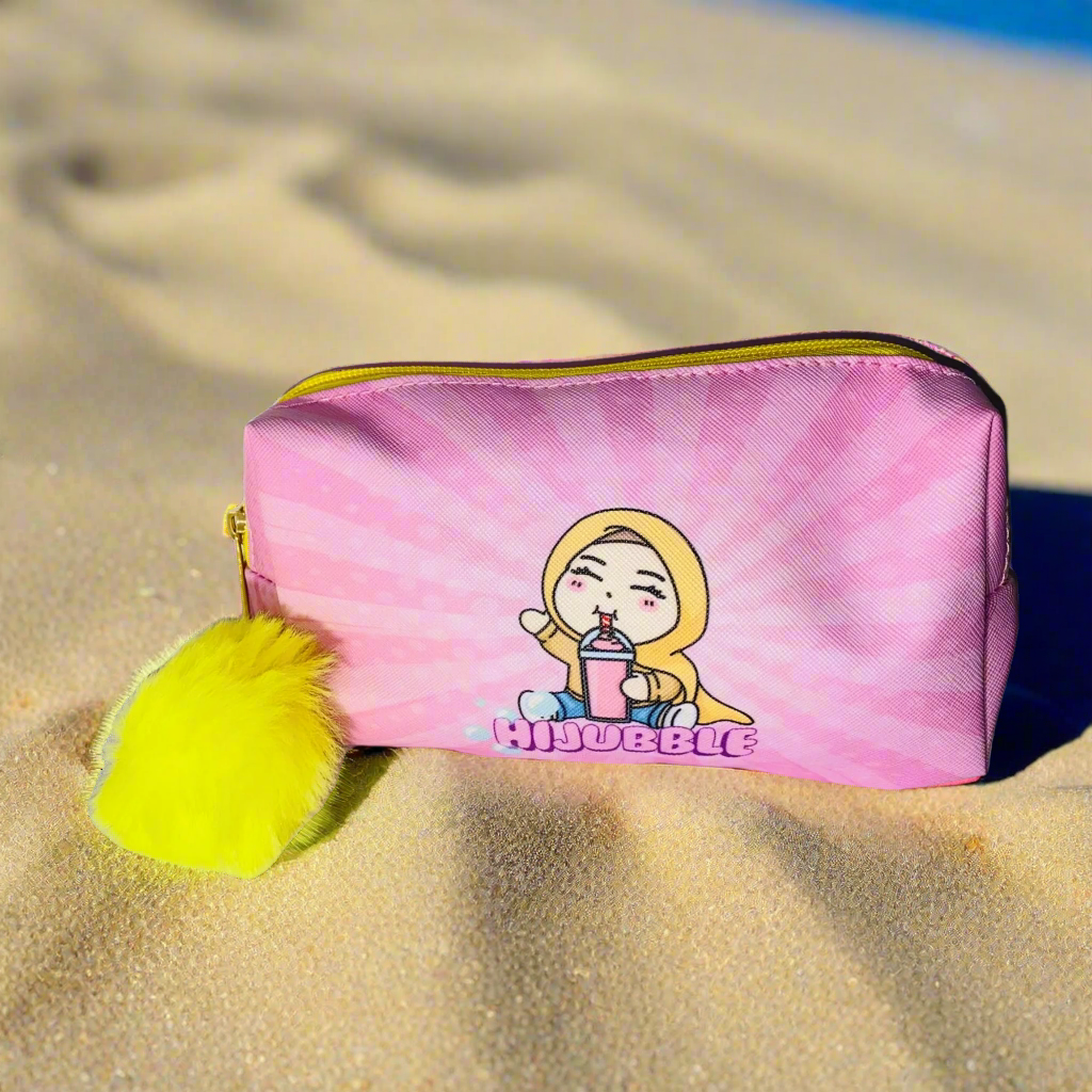 Hijubble Pink pencil case