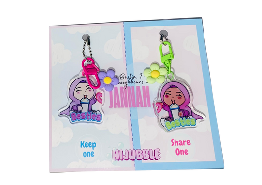 Light-Dark Besties Hijubble keychain (Pair)