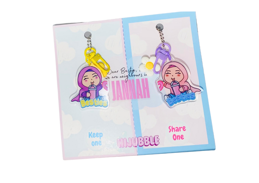 Medium-Medium Besties Hijubble Keychain (Pair)