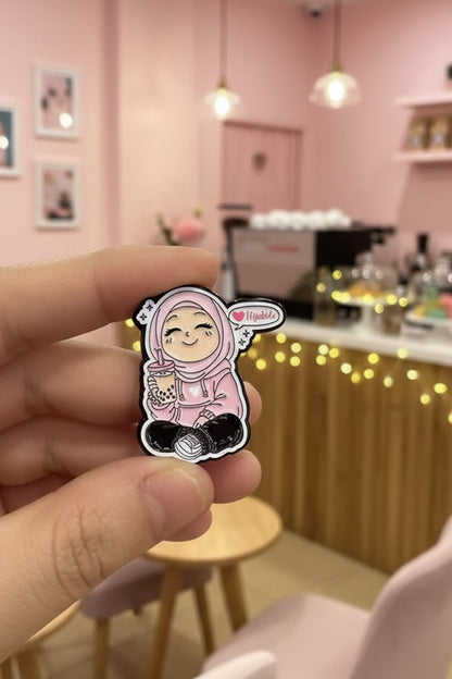 Phone sticker - black-pink