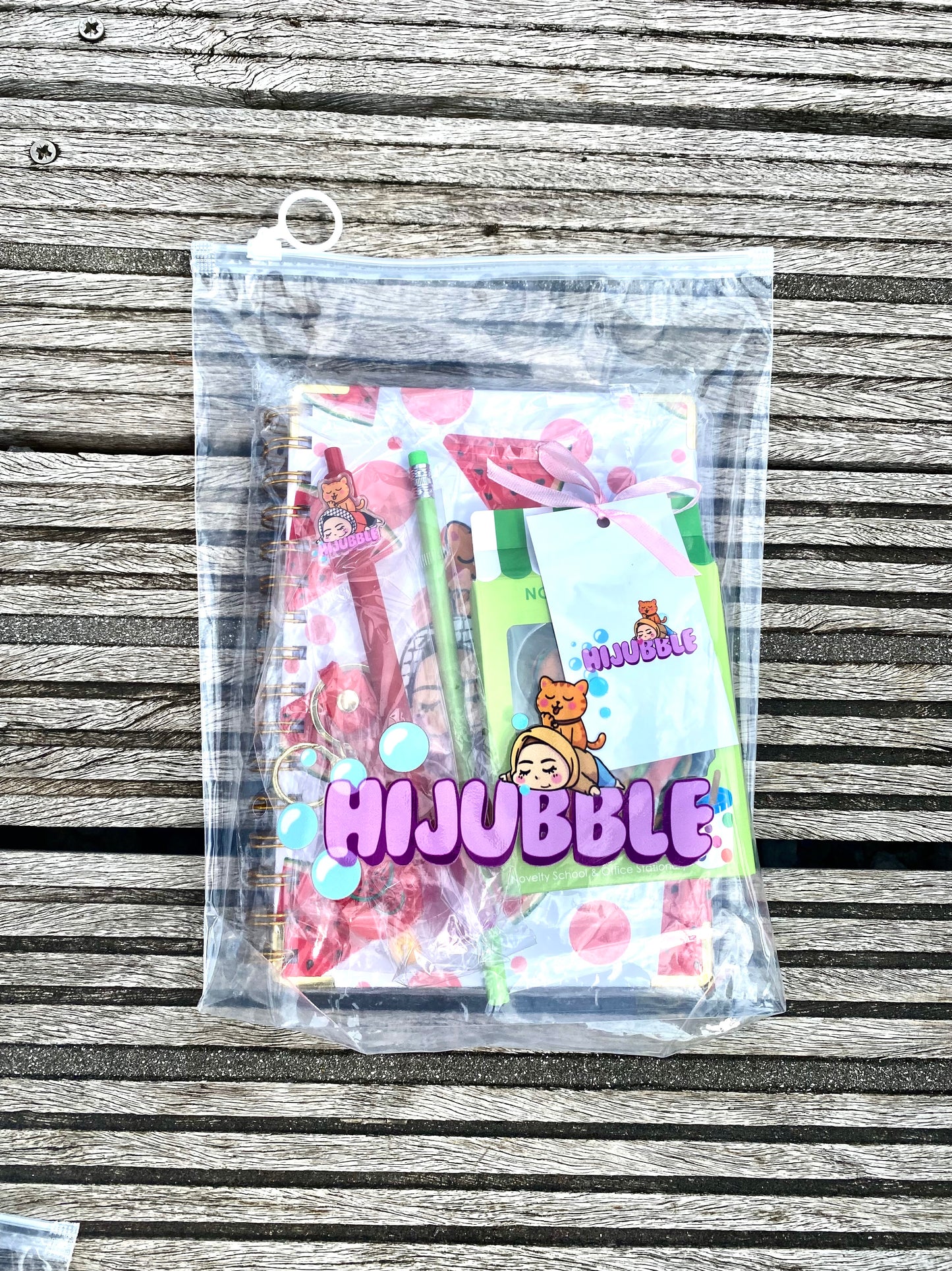 Hijubble stationary pack- watermelon!