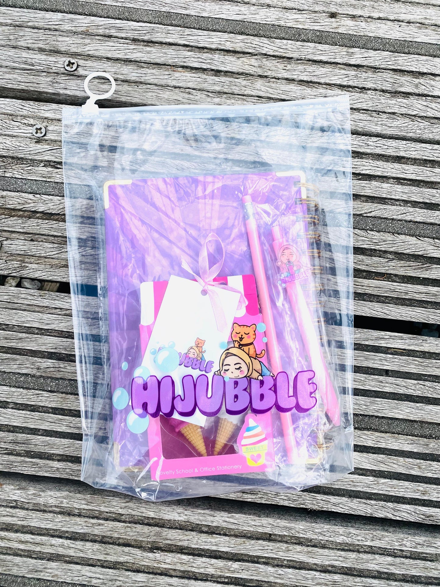 Hijubble stationary pack- pink!