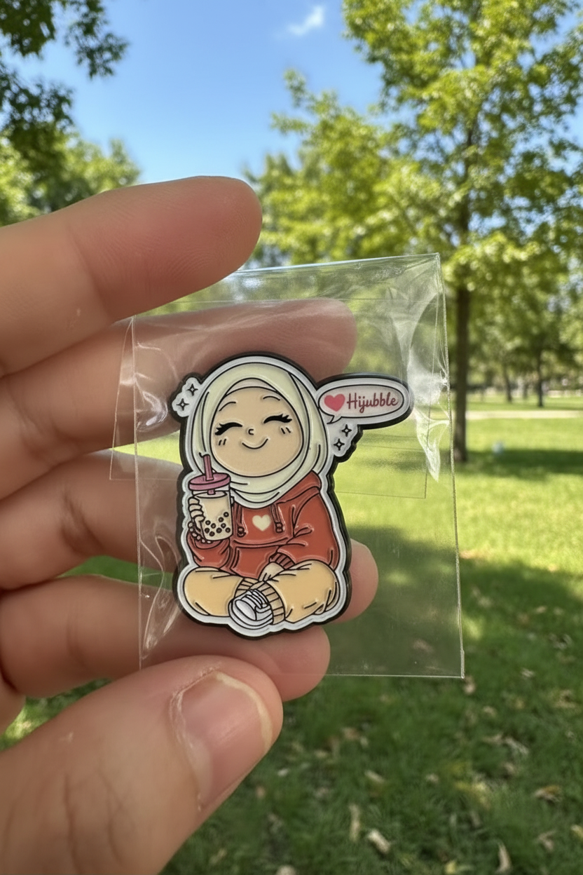 Phone sticker - beige-brown