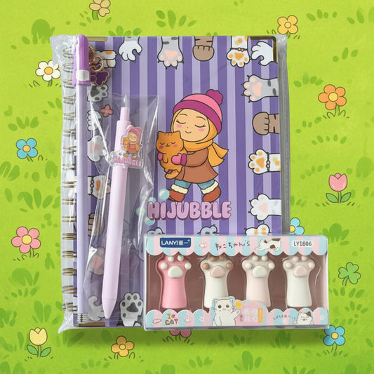 Stationary set-Hijubble with a Cat