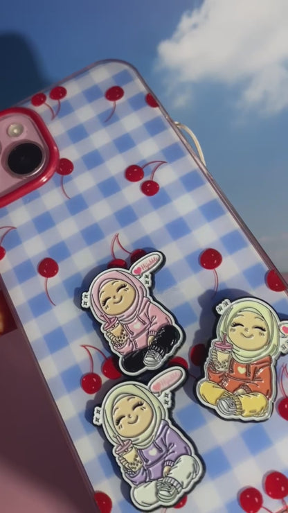 Phone sticker - beige-brown