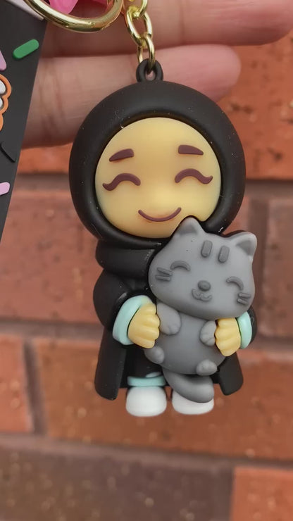 Moonlight Hijubble with Grey Cat.