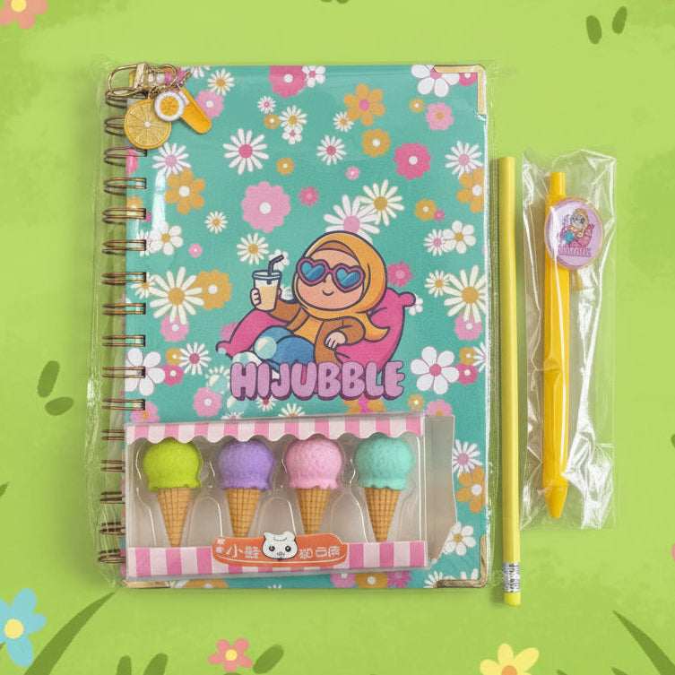 Stationary Set- Summertime Hijubble with lemonade